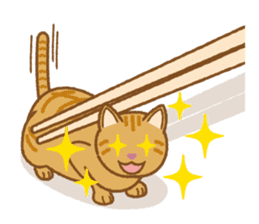 Chopstick rest cat "Yasubei" sticker #870265