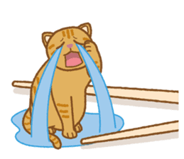 Chopstick rest cat "Yasubei" sticker #870270
