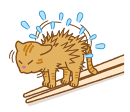 Chopstick rest cat "Yasubei" sticker #870273
