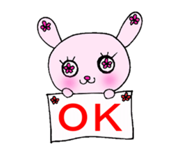 Flower Rabbit sticker #870721