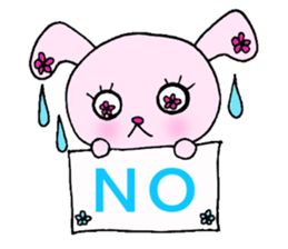 Flower Rabbit sticker #870722