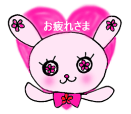 Flower Rabbit sticker #870724
