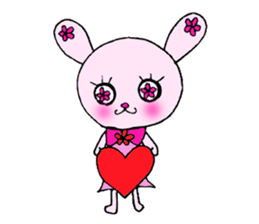 Flower Rabbit sticker #870730