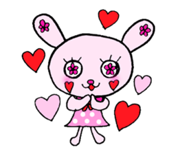 Flower Rabbit sticker #870753