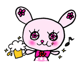 Flower Rabbit sticker #870754