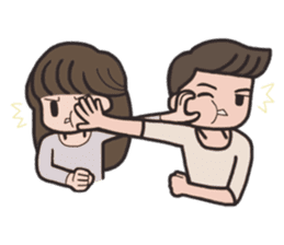 HIM & HER sticker #871107