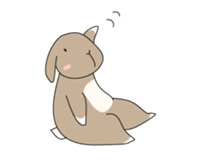 Holland rop ear rabbit Moco sticker #871991