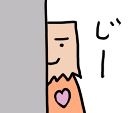 Paper bag mask sticker #872287