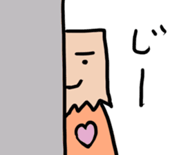 Paper bag mask sticker #872287