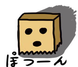 Paper bag mask sticker #872308