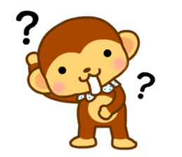 bean size monkey is charming daily life sticker #872524