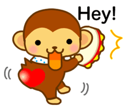 bean size monkey is charming daily life sticker #872526