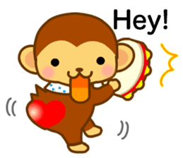 bean size monkey is charming daily life sticker #872526
