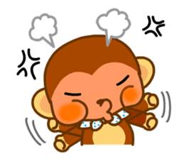 bean size monkey is charming daily life sticker #872531