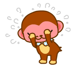 bean size monkey is charming daily life sticker #872533
