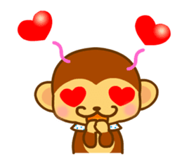 bean size monkey is charming daily life sticker #872534