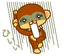 bean size monkey is charming daily life sticker #872537