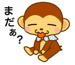 bean size monkey is charming daily life sticker #872539