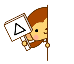 bean size monkey is charming daily life sticker #872542