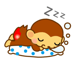 bean size monkey is charming daily life sticker #872547