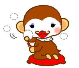 bean size monkey is charming daily life sticker #872549