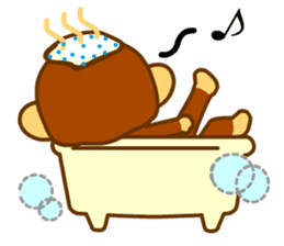 bean size monkey is charming daily life sticker #872551