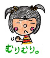 Crayon girl sticker #873304