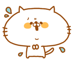 Kawaii Bear & Cat Sticker sticker #874036