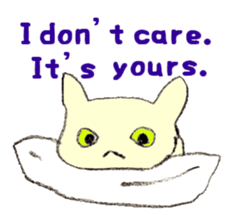 Miro Neko [green Cat] English version sticker #874401