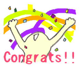 Miro Neko [green Cat] English version sticker #874404