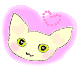 Miro Neko [green Cat] English version sticker #874405