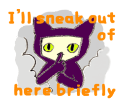 Miro Neko [green Cat] English version sticker #874408