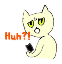 Miro Neko [green Cat] English version sticker #874412