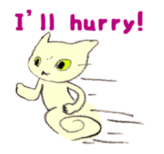 Miro Neko [green Cat] English version sticker #874418