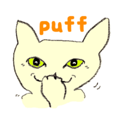 Miro Neko [green Cat] English version sticker #874420