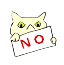 Miro Neko [green Cat] English version sticker #874422