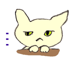 Miro Neko [green Cat] English version sticker #874423