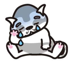 M-hair style cat sticker #874884