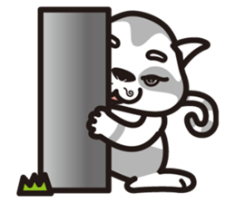 M-hair style cat sticker #874889