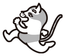 M-hair style cat sticker #874890