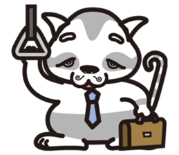 M-hair style cat sticker #874893