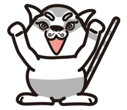 M-hair style cat sticker #874903