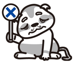 M-hair style cat sticker #874908