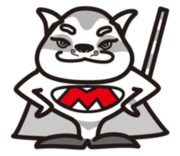 M-hair style cat sticker #874909