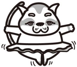 M-hair style cat sticker #874910