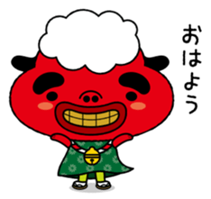 Festival rabbit of Shishiyan and two sticker #875561