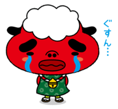 Festival rabbit of Shishiyan and two sticker #875566