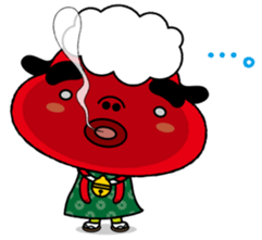 Festival rabbit of Shishiyan and two sticker #875576