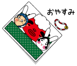Festival rabbit of Shishiyan and two sticker #875586