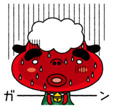 Festival rabbit of Shishiyan and two sticker #875588